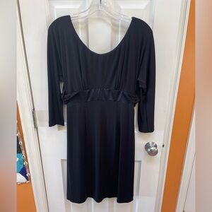 Nicole Miller Black Long Sleeve Dress